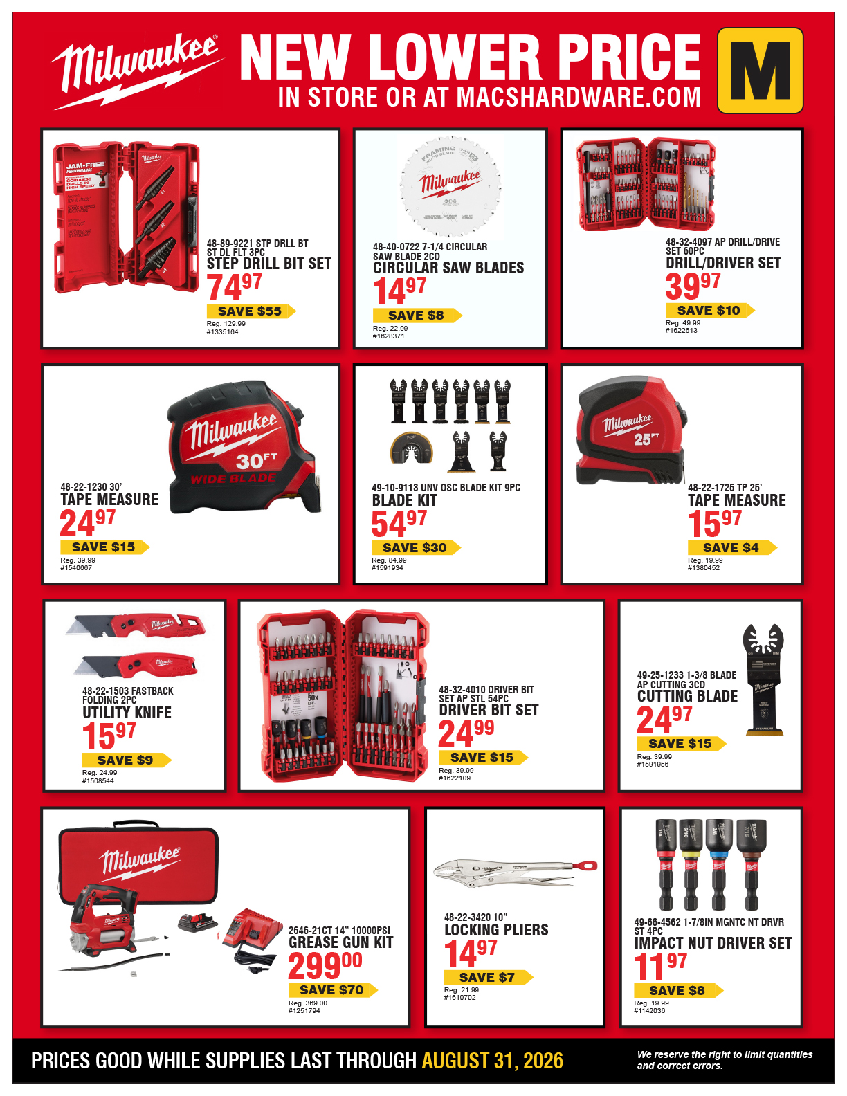 Tool Sale