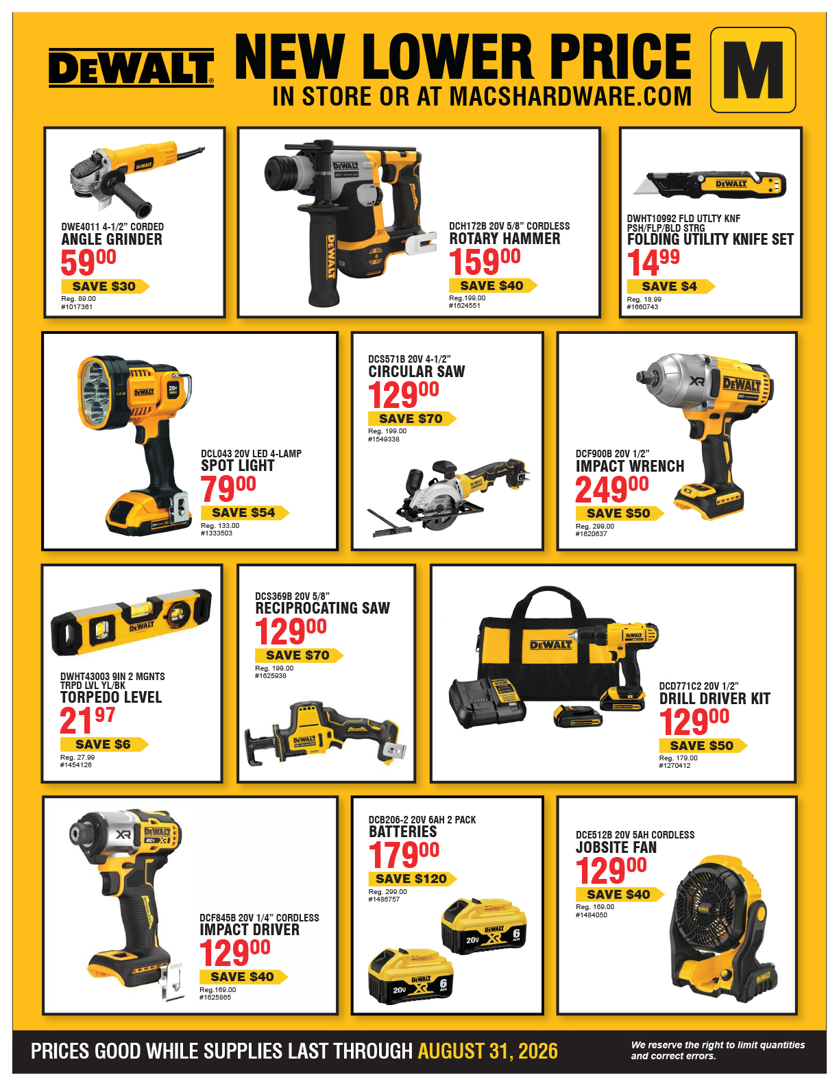 Tool Sale