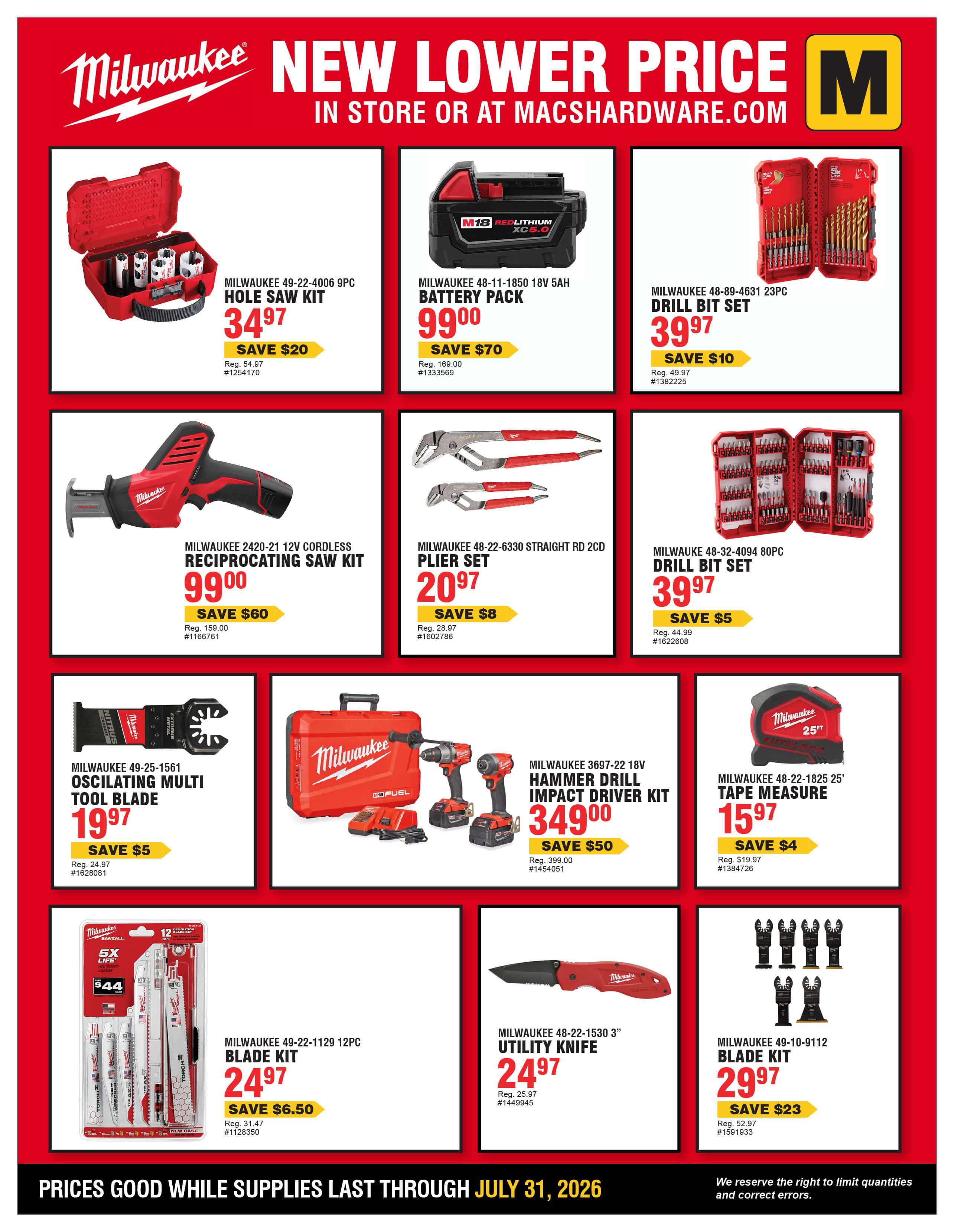 Tool Sale